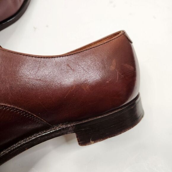 Polo Ralph Lauren Mens Benchmade In England Cap Toe Oxford Lace Up Shoes 9 D - Picture 9 of 9